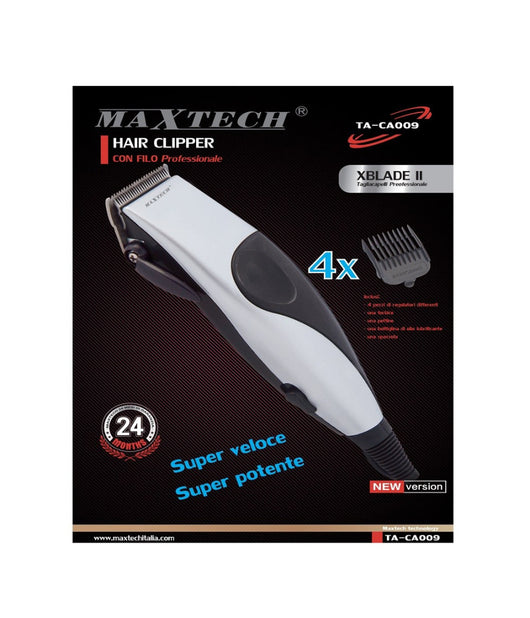 Tagliacapelli Rasoio Con Filo Elettrico Regolabile Spazzola Maxtech Da Uomo Ta-ca009         
