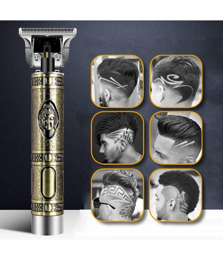 Tagliacapelli Rasoio Elettrico Professionale Ricaricabile Retrò Vintage Budda         