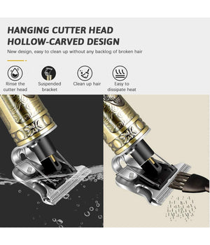 Tagliacapelli Rasoio Elettrico Professionale Ricaricabile Retrò Vintage Budda         