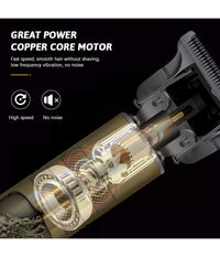 Tagliacapelli Rasoio Elettrico Professionale Ricaricabile Retrò Vintage Budda         