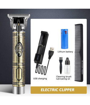 Tagliacapelli Rasoio Elettrico Professionale Ricaricabile Retrò Vintage Budda         