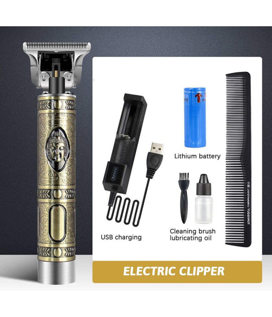 Tagliacapelli Rasoio Elettrico Professionale Ricaricabile Retrò Vintage Budda         