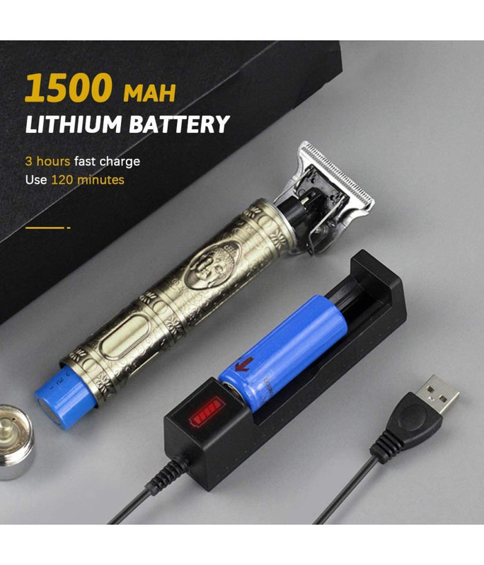 Tagliacapelli Rasoio Elettrico Professionale Ricaricabile Retrò Vintage Budda         