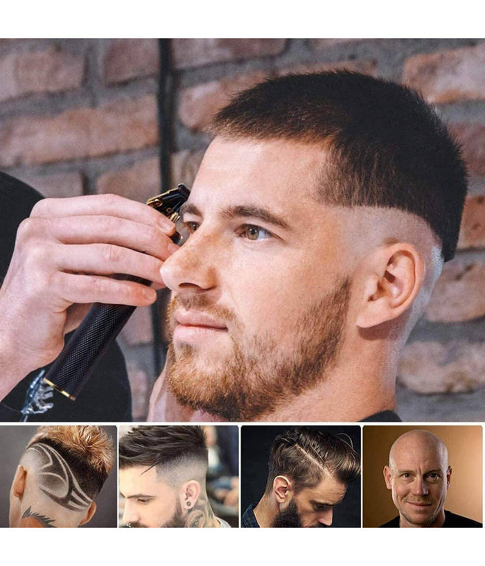 Tagliacapelli Rasoio Elettrico Professionale Usb Ricaricabile Retrò Vintage Nero         