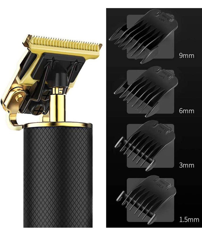 Tagliacapelli Rasoio Elettrico Professionale Usb Ricaricabile Retrò Vintage Nero         