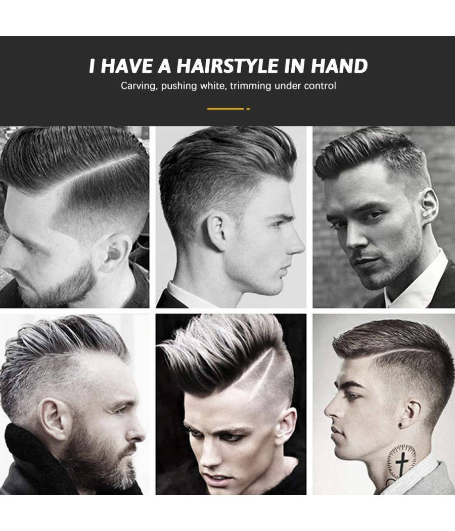 Tagliacapelli Rasoio Elettrico Professionale Usb Ricaricabile Retrò Vintage Oro         