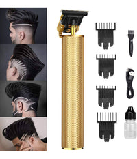 Tagliacapelli Rasoio Elettrico Professionale Usb Ricaricabile Retrò Vintage Oro         