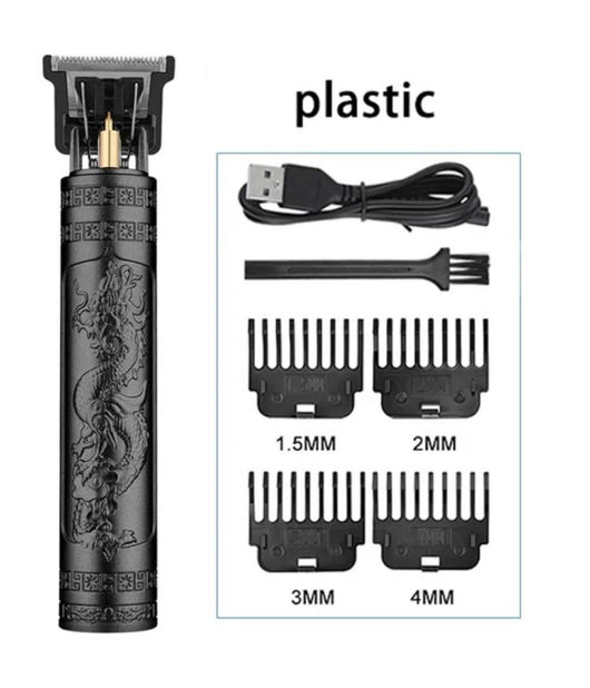 Tagliacapelli Rasoio Elettrico Ricaricabile Regolabile Taglia Barba Capelli Prof  Nero       