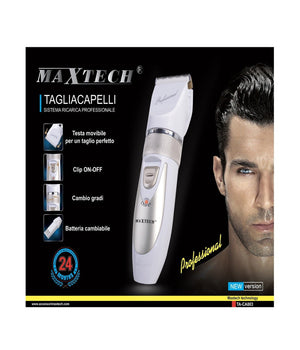 Tagliacapelli Rasoio Rasatura Batteria Ricaricabile Professionale Maxtech Uomo Ta-ca003         