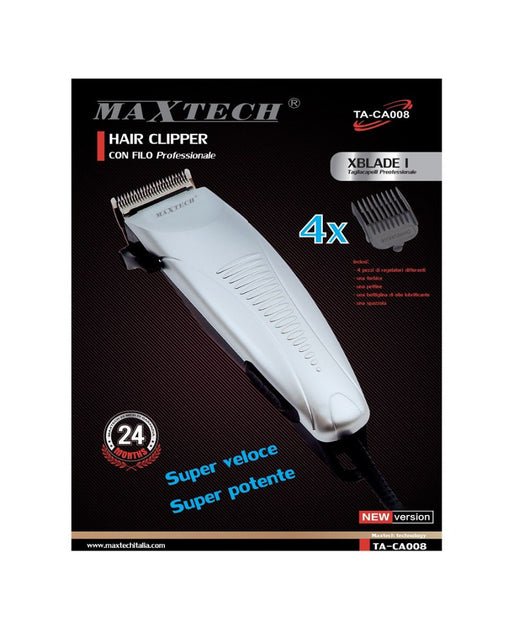 Tagliacapelli Rasoio Rasatura Con Filo Regolabile Professionale Maxtech Da Uomo Ta-ca008         
