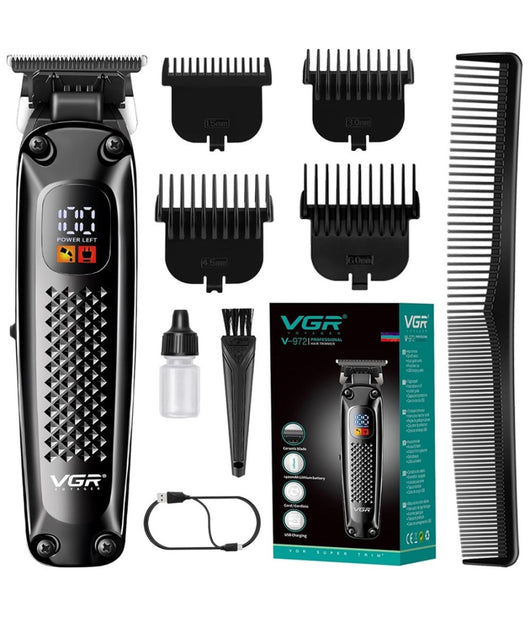 Tagliacapelli Regolabarba Per Uomo Cavo/senza Fili Ricaricabile Display Led V-972         