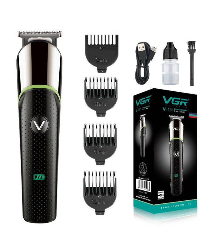 Tagliacapelli Regolabarba Portatile A Batteria Ricaricabile Usb Senza Fili V-191         