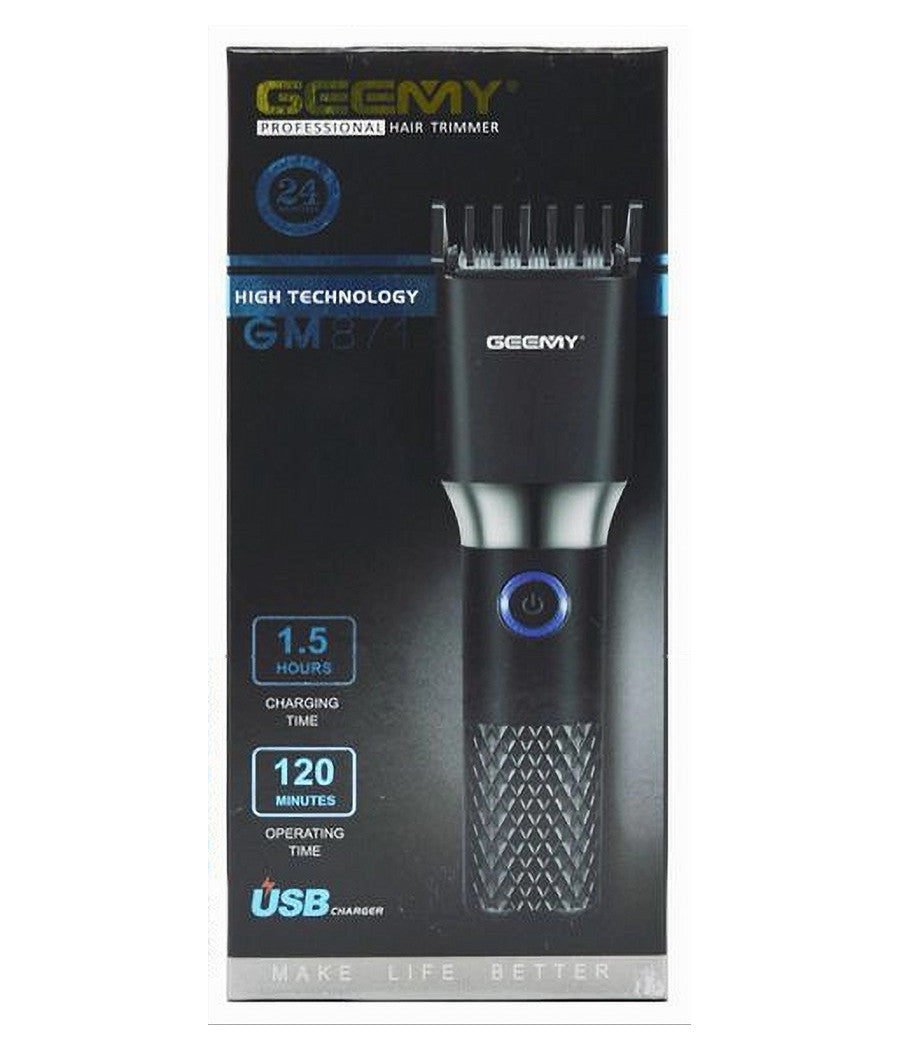 Tagliacapelli Ricaricabile Professionale In Metallo Elettrico Senza Fili Gm-871         