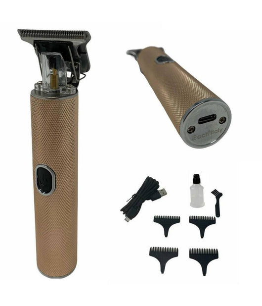 Tagliacapelli Ricaricabile Usb Type-c Senza Fili 4 Pettini Varie Regolazione E-t11         