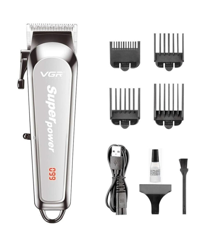 Tagliacapelli Senza Fili Regolabarba Uomo Batteria Ricaricabile Rasoio Vgr V-060         