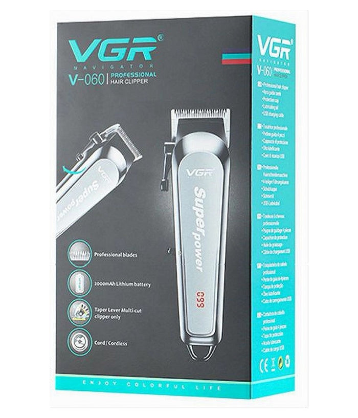 Tagliacapelli Senza Fili Regolabarba Uomo Batteria Ricaricabile Rasoio Vgr V-060         