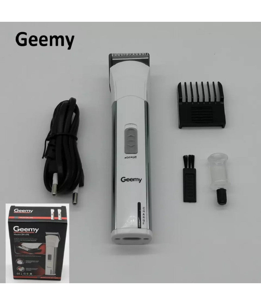 Tagliacapelli Tagliabarba Professionale Elettrico A Batteria Ricaricabile Gm-698         