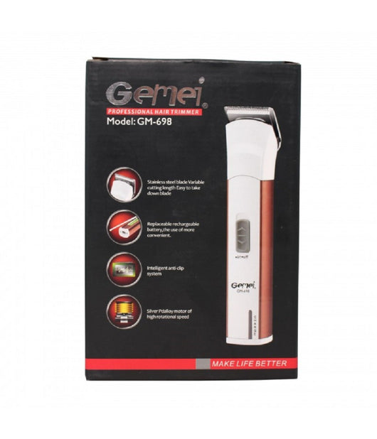 Tagliacapelli Tagliabarba Professionale Elettrico A Batteria Ricaricabile Gm-698         