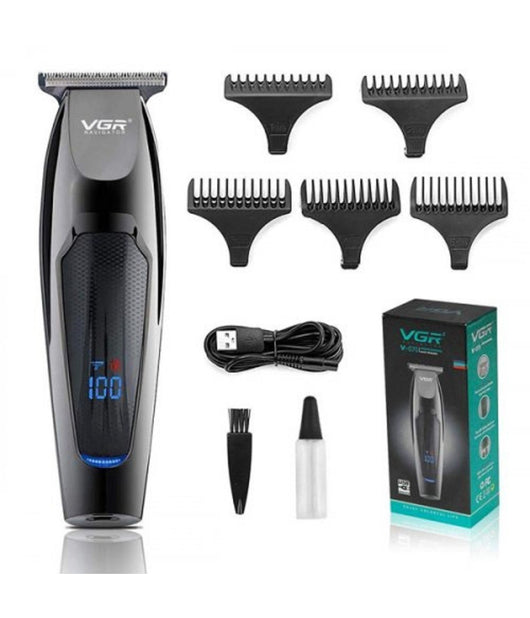 Tagliacapelli Tagliabarba Professionale Ricaricabile Usb Trimmer Display V-070         