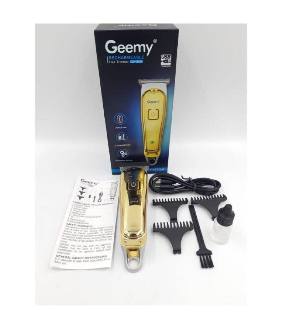 Tagliacapelli Trimmer Tagliabarba Professionale Ricaricabile A Batteria Gm-6638         