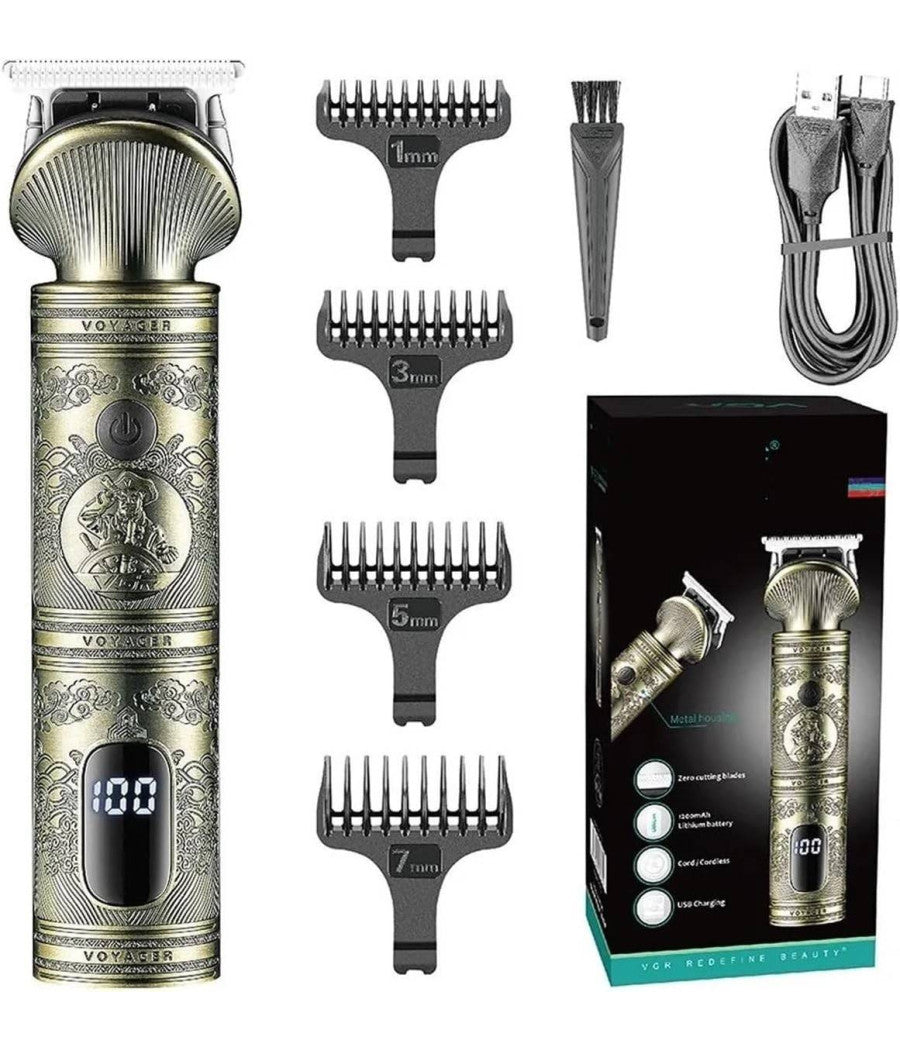 Tagliacapelli Uomo Professionale Senza Filo Ricaricabile A Batteria 0 Mm Vgr 962         