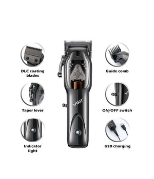 Tagliacapelli Uomo Professionale Senza Filo Ricaricabile A Batteria 0 Mm Vgr653         