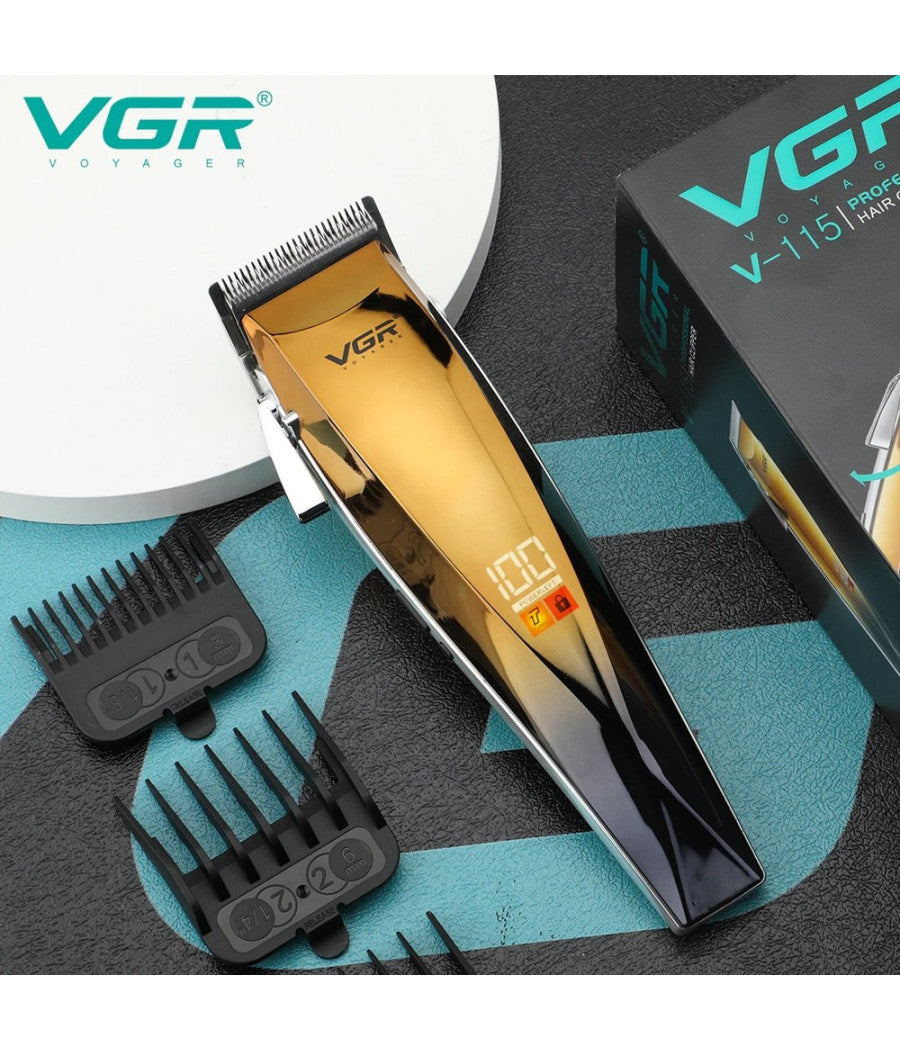 Tagliacapelli V-115 Display Digitale Professionale A Batteria Ipx4 Ricarica Usb         