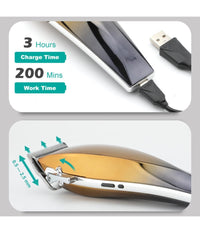 Tagliacapelli V-115 Display Digitale Professionale A Batteria Ipx4 Ricarica Usb         