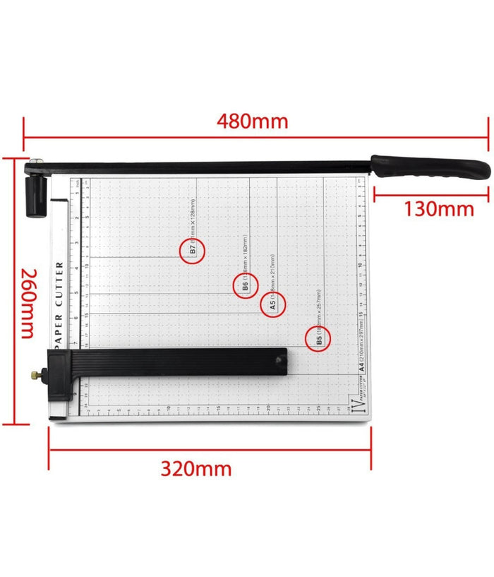 Tagliacarte Professionale Da Ufficio Formato A4 Per Carta E Fotografie Lama         