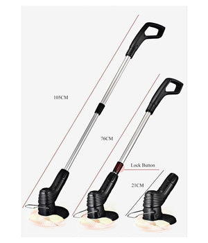 Tagliaerba Tosaerba Elettrico Portatile Ricaricabile Telescopico Erba Prato 0826         