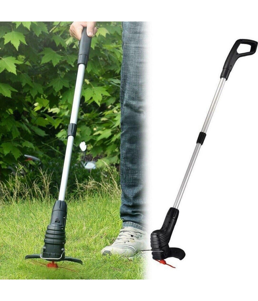 Tagliaerba Tosaerba Elettrico Portatile Ricaricabile Telescopico Erba Prato 0826         