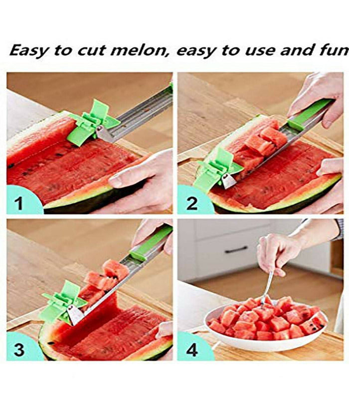 Taglianguria Mulino A Vento Anguria Multiuso Cucina Taglio Della Frutta Cubetti         