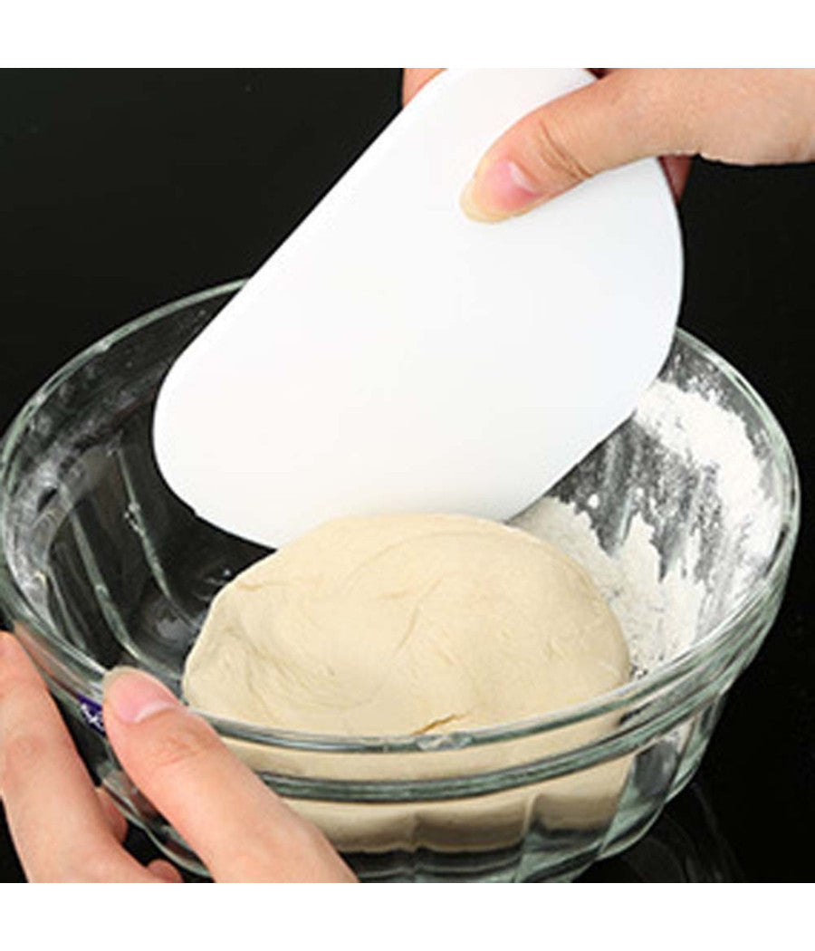 Tagliapasta Pizza Multifunzione Spatola Rotondo In Acciaio Inox Con Righello         