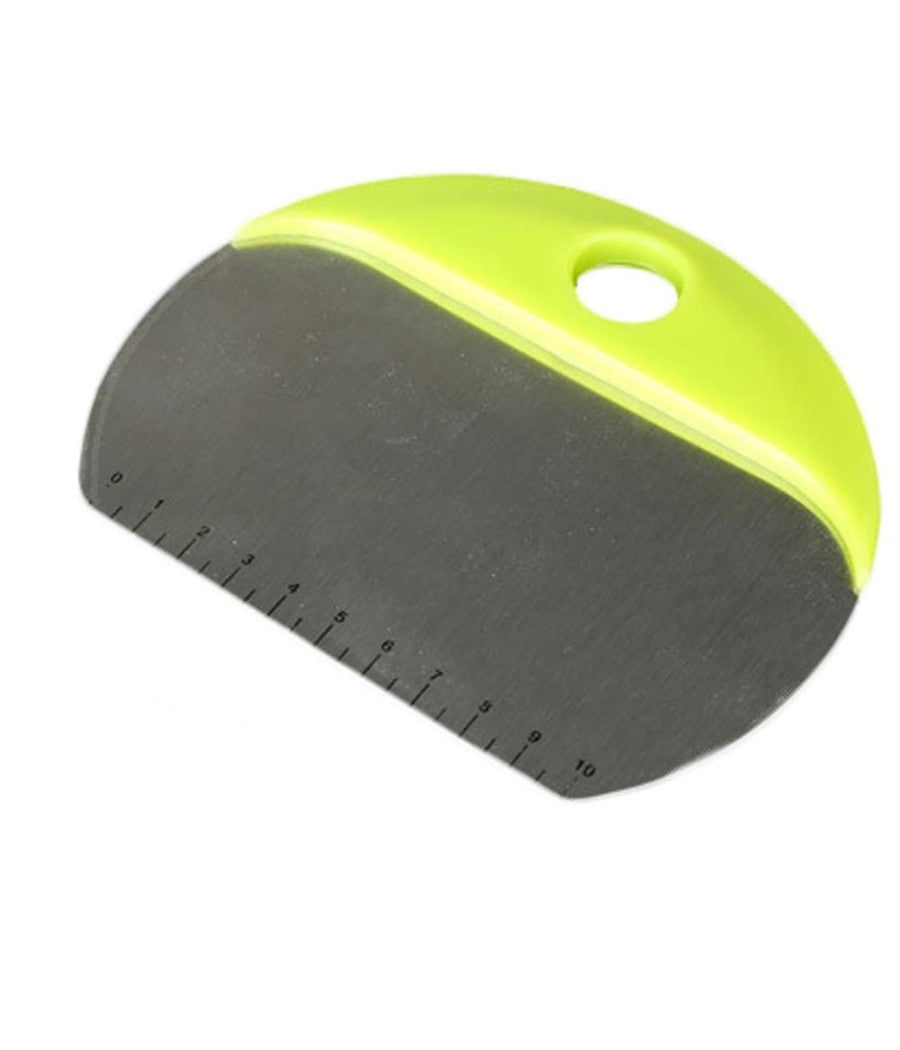 Tagliapasta Pizza Multifunzione Spatola Rotondo In Acciaio Inox Con Righello         