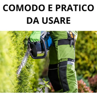 Tagliasiepi a Batteria Per Giardino, Tosasiepi Elettrico Senza Fili Con Lama In Acciaio 52Cm