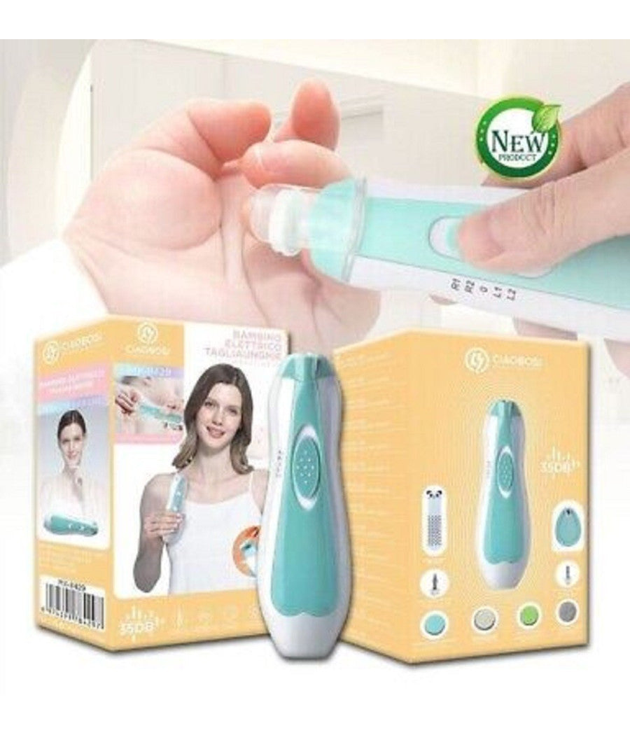 Tagliaunghie Elettrico Per Mani Piedi Unghie Bambini Neonati Con Luce Led Mx-8429         