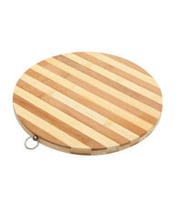 Tagliere Bambu' Legno Bamboo Naturale Tavola Affettare Cucina Rotondo 32cm 58376         