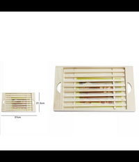 Tagliere In Legno Per Pane Salumi Formaggi Con Griglia Estraibile Per Briciole         
