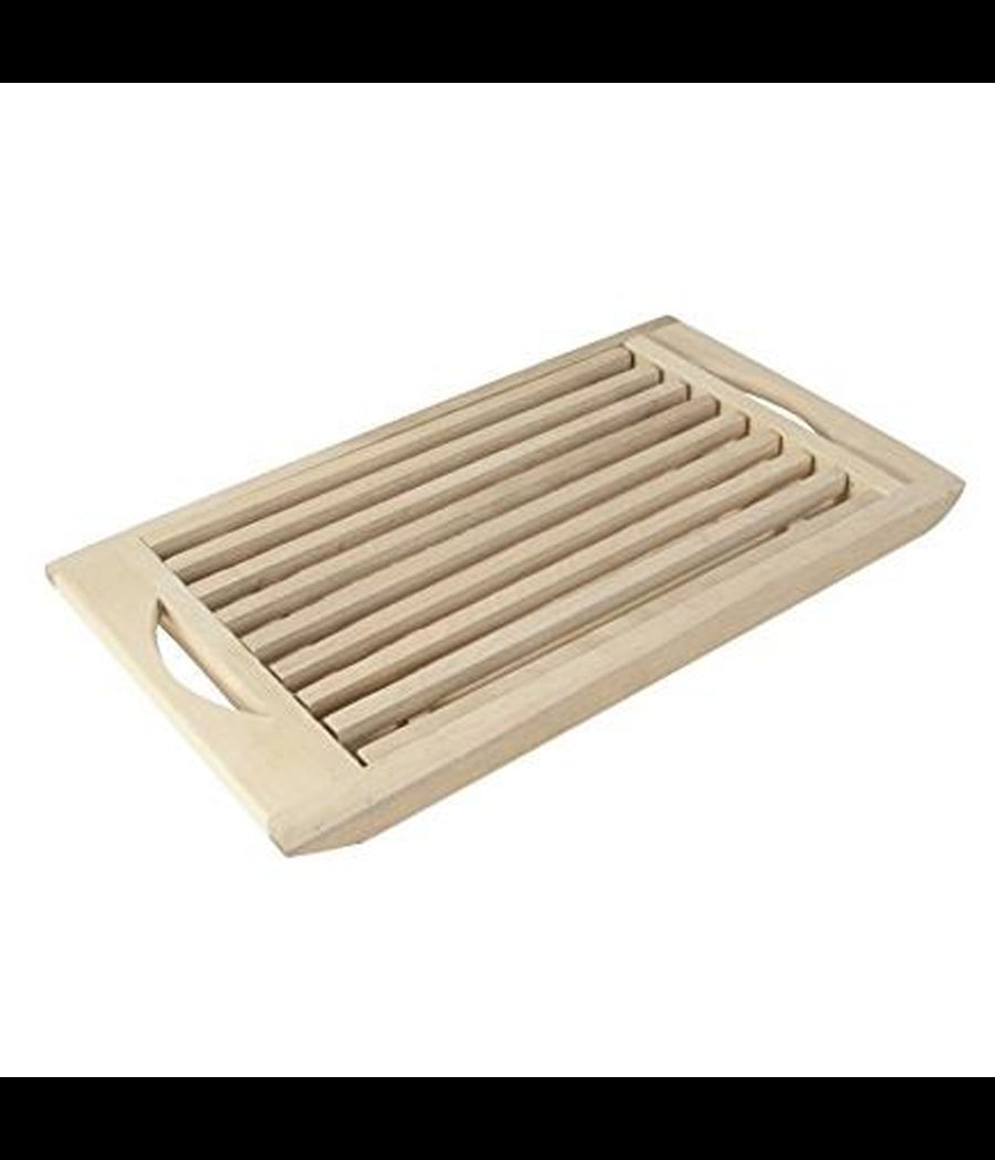 Tagliere In Legno Per Pane Salumi Formaggi Con Griglia Estraibile Per Briciole         