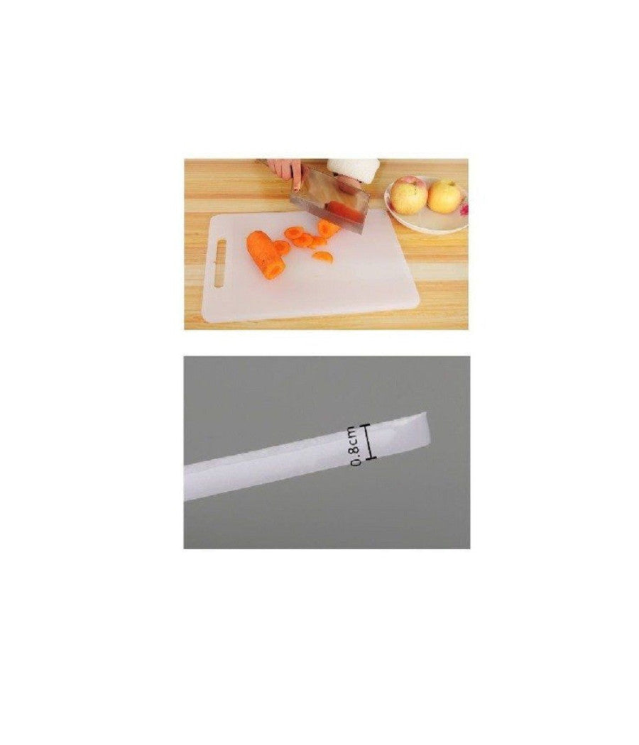 Tagliere In Plastica Con Canale Scanalatura 44x29x0.8cm Per Verdure Frutta 99411         