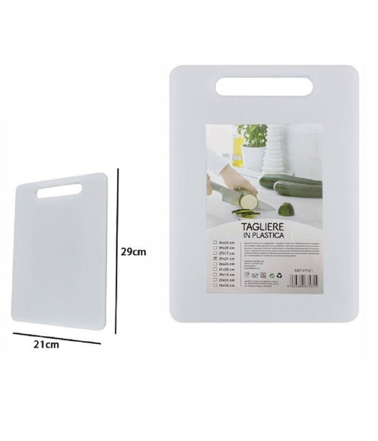 Tagliere In Plastica Con Manico 21 X 30 Cm Tagliare Verdure Frutta Cucina 67581         