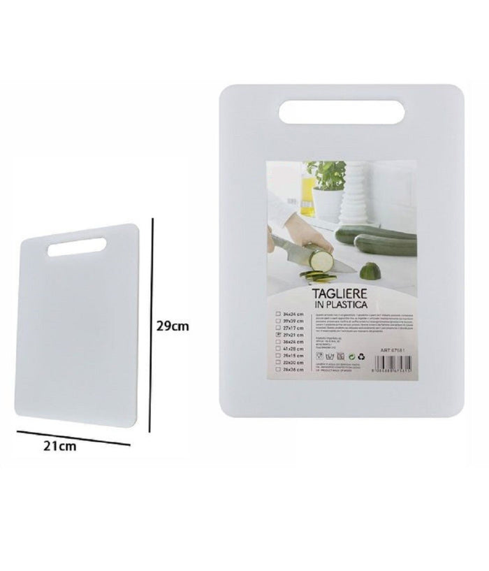 Tagliere In Plastica Con Manico 21 X 30 Cm Tagliare Verdure Frutta Cucina 67581         