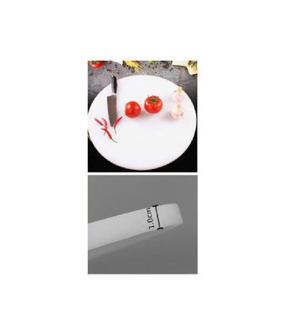 Tagliere In Plastica Manico Rotondo 34x1cm Tagliare Verdure Frutta Cucina 99415         