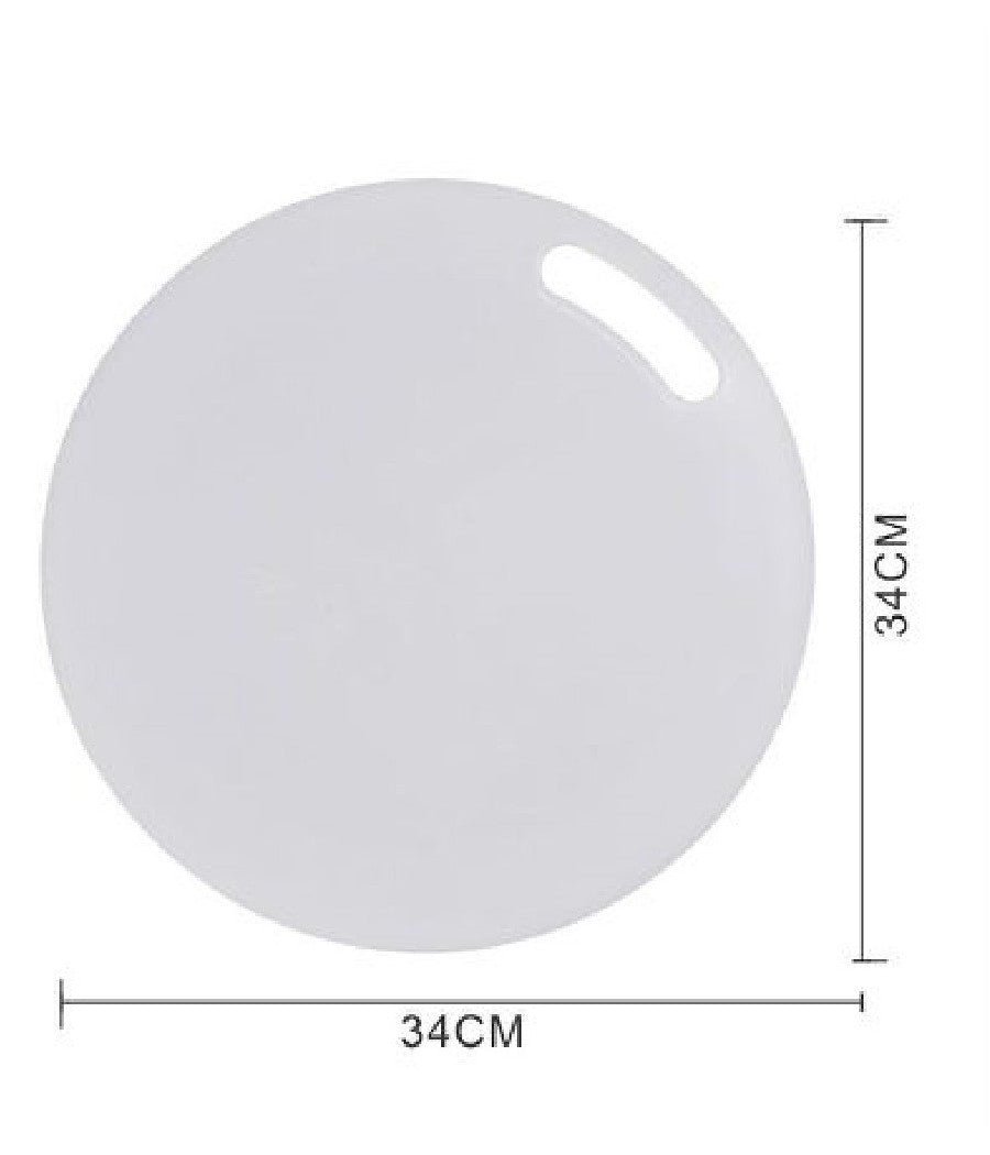 Tagliere In Plastica Manico Rotondo 34x1cm Tagliare Verdure Frutta Cucina 99415         