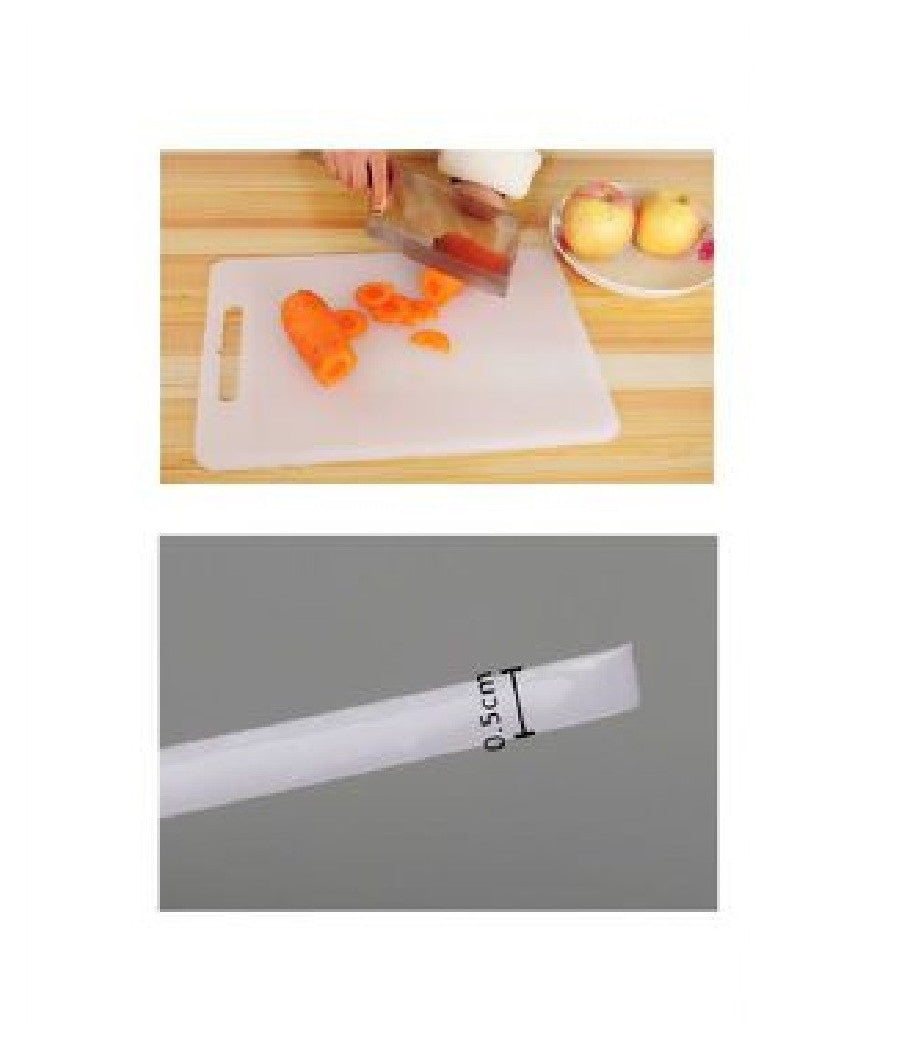 Tagliere Plastica Con Canale Scanalatura 30x20x0.5cm Frutta Verdure Cucina 99412         