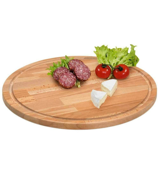 Tagliere Rotondo Piatto Vassoio In Legno Di Faggio Diametro 30cm Salumi Formaggi         