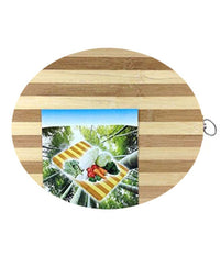 Tagliere Tondo 30 Cm Diametro In Bambu' Legno Bamboo Naturale Affettare         