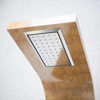 Pannello doccia in bamboo 3 funzioni con termostato digitale e doccino |  Take