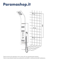 Pannello doccia in bamboo 3 funzioni con termostato digitale e doccino |  Take