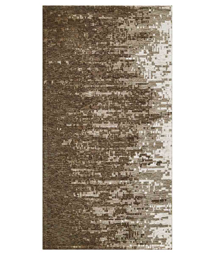 Tappeto TAMIGI FANGO moderno contemporaneo pixel sfumati, passatoia cucina multiuso lavabile antiscivolo cm.55x240